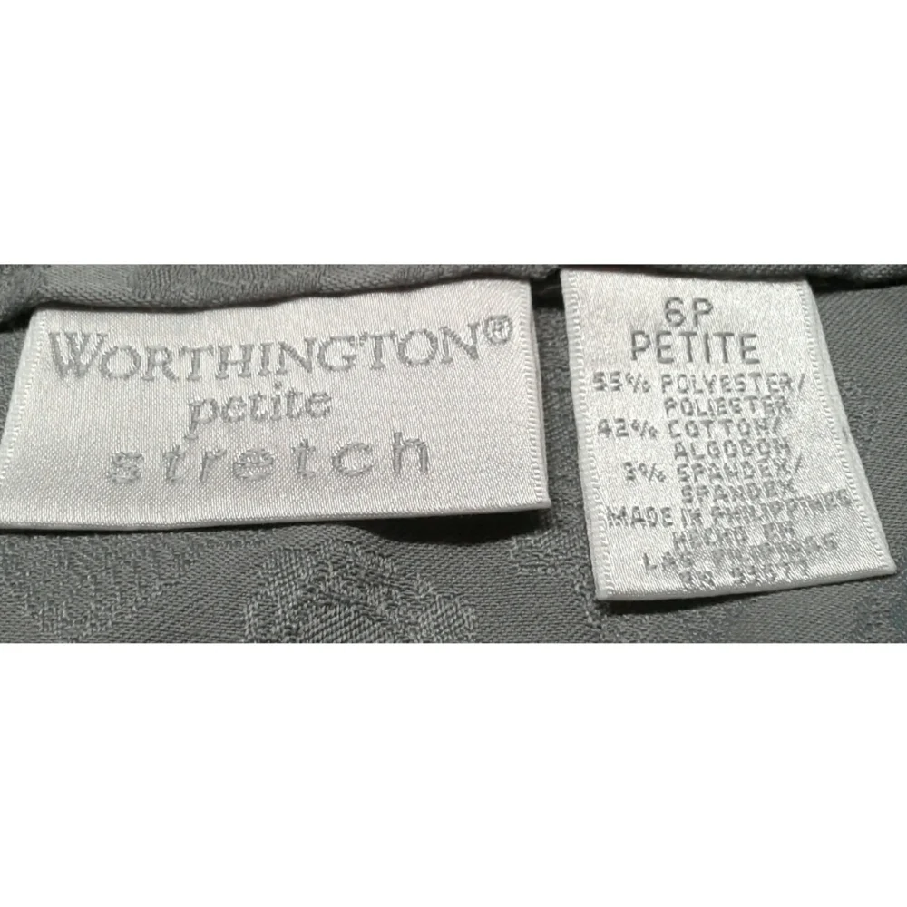Worthington Gray Skirt size 6 petite